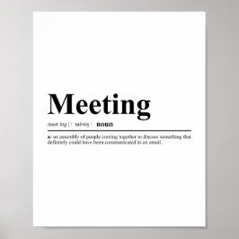 会議の定義 |おもしろい引用文 ポスター