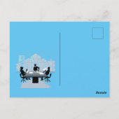 会議の招待はがき ポストカード (裏面)