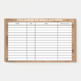 会議へようこそ ポストイット