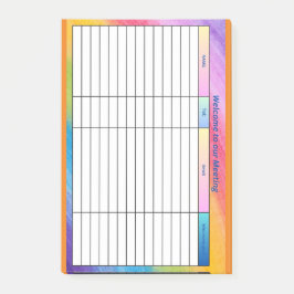 会議へようこそ ポストイット