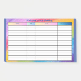 会議へようこそ ポストイット