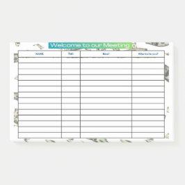 会議へようこそ ポストイット