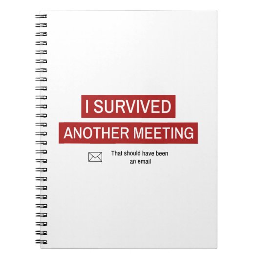 会議を乗り切った ノートブック (正面)