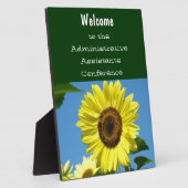 会議カウンターの看板へようこそ フォトプラーク (側面)