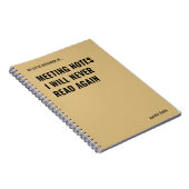 会議ノートが引用文しないおもしろい ノートブック (右側)