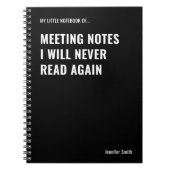 会議ノートが引用文しないおもしろい ノートブック (正面)