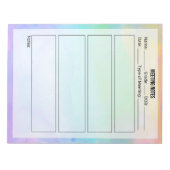 会議ノートのメモ帳カスタマイズ- ノートパッド (正面)