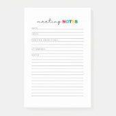 会議ノートプランナー仕訳帳 ポストイット (正面)