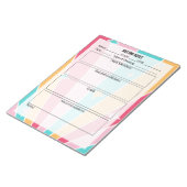 会議ノートメモ帳 – Bright ノートパッド (アングル)