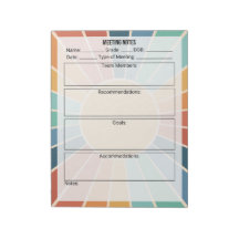 会議ノートメモ帳 – Sun