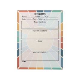 会議ノートメモ帳 – Sun ノートパッド