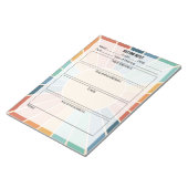 会議ノートメモ帳 – Sun ノートパッド (アングル)