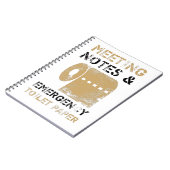 会議ノート&緊急トイレ紙同僚 ノートブック (左側)