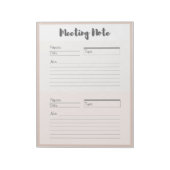 会議パーソナライズされたメモのメモ ノートパッド (回転)