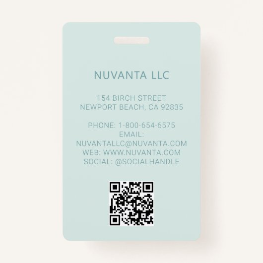 会議ビジ企業のネスイベントロゴティール(緑がかった色) バッジ (裏面)