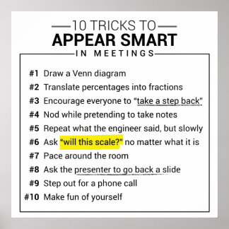 会議ポスターに頭が切れる登場する10のトリック ポスター