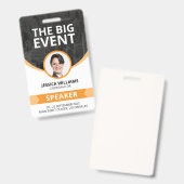 会議モダンイベントゲストスピーカーIDバッジ バッジ (正面&裏面)