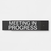 会議中 サインプレート (正面)