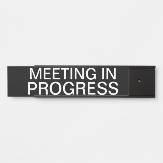 会議中 サインプレート (正面)