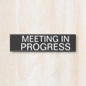 会議中 サインプレート (正面)