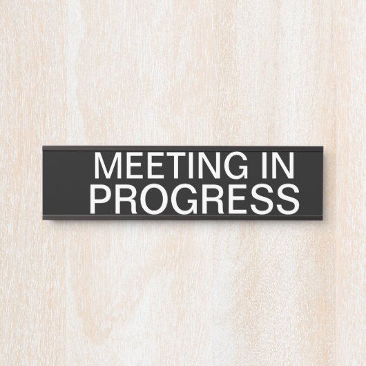 会議中 サインプレート (正面)