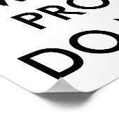 会議中 – 入力しない ポスター (角)