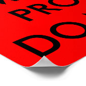 会議中 – 入力しない ポスター (角)