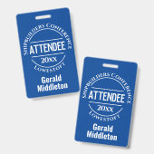 会議出席者バッジ バッジ (正面＆裏面)