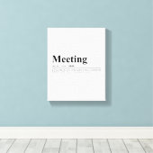 会議定義おもしろい引用文ウォールアート キャンバスプリント (インサイチュ (ウッドフロア))