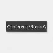会議室白黒文字室 サインプレート (正面)