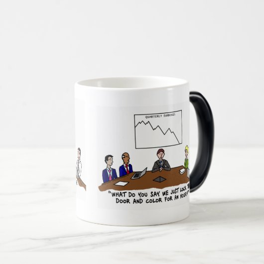 会議室色の変形させるマグで会うこと モーフィングマグカップ (正面右)