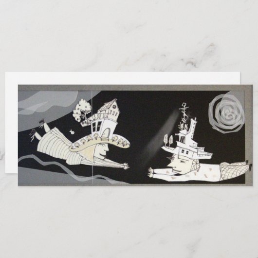 会議…どこかで 招待状 (正面/裏面)