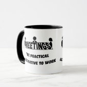 会議、作業の実用的な代替方法 マグカップ (正面左)