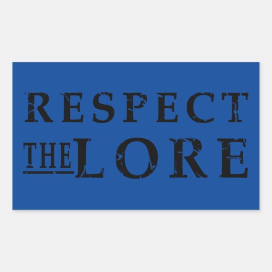 伝承を尊重する 長方形シール (正面)