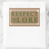 伝承を尊重する 長方形シール (バッグ)