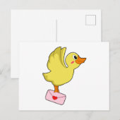 伝書鳩 手紙 ポストカード (正面/裏面)