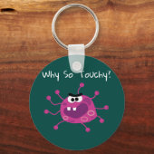 伝染性のインフルエンザウイルスはそれほど厄介ではない キーホルダー (正面)