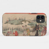 伝染性のホタル(色の木版画) Case-Mate iPhoneケース (裏面(横))