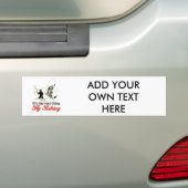伝染性のマスのはえ棒の巻き枠を採取している漁師を飛ばして下さい バンパーステッカー (車上)