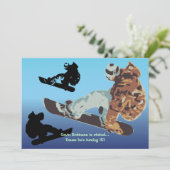 伝染性の空気スノーボードの招待状 招待状 (スタンド正面)