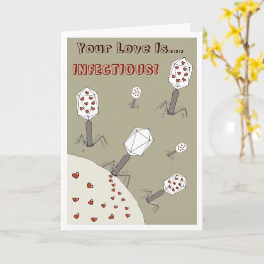 伝染性愛 カード (黄色い花)