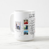 伝統おばあちゃんPHOTO COLLAGEライフストーリーキープサケ コーヒーマグカップ (正面左)