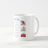 伝統おばあちゃんPHOTO COLLAGEライフストーリーキープサケ コーヒーマグカップ (正面右)