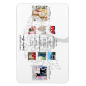 伝統おばあちゃんPHOTO COLLAGEライフストーリーキープサケ マグネット (縦)