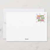 伝統とスタイルが出会う:2025年ハッピーニューイヤーカード シーズンカード (裏面)