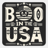 伝統とハロウィーンの香り スクエアシール (正面)