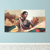 伝統と現代の融合 キャンバスプリント (インサイチュ (ウッドフロア))