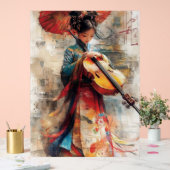 伝統のメロディ：アートと音楽の調和 アクリルサイン (ウェディング)