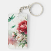 伝統のメロディ：アートと音楽の調和 キーホルダー (裏面)