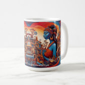 伝統の夢:アフリカ鮮やかの未来 コーヒーマグカップ (正面右)